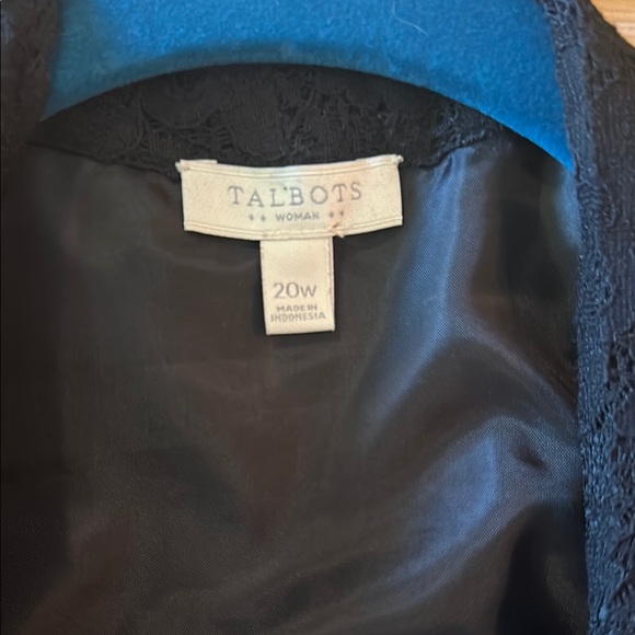 Talbots Black Lace Blazer Elegant Suit Jacket - Picture 2 of 3